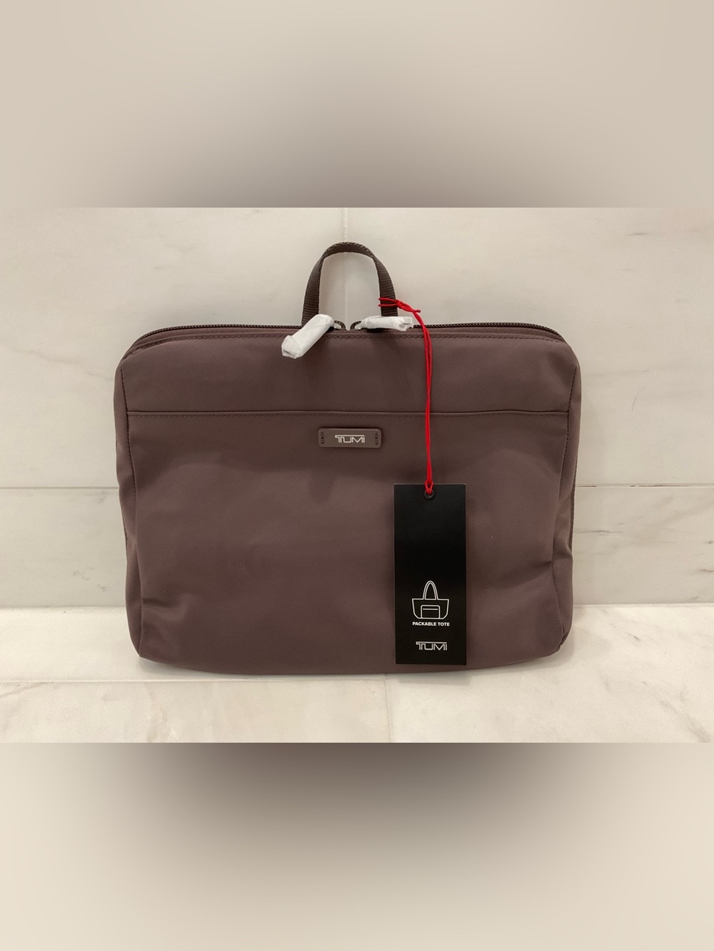 NEW TUMI Voyageur JUST IN CASE Nylon Packable 21.5” Tote Bag - MOUNTAIN BERRY
